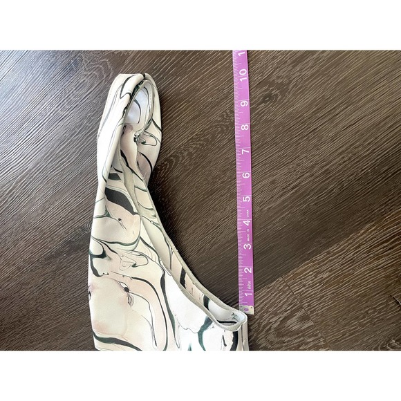 🕊️COS Marbled Genuine Leather Tote Shoulder Bag White Pink - Picture 10 of 12